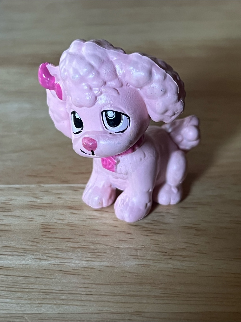 Pink Toy Poodle Figurine vintage